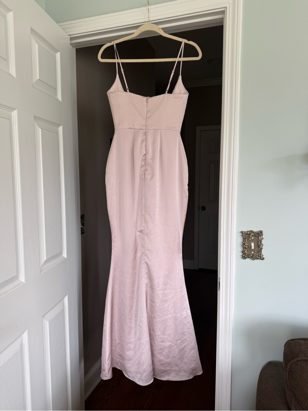 House of CB Blush Pink Strapless Slip Gown - Picture 5 of 6
